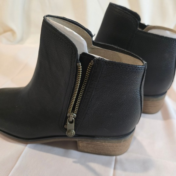 Sperry Women's Black Leather Side Zip Ankle Boots Booties STS88972 Size 8.5 - Picture 7 of 8